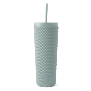 Textured Plastic Classic Tumbler with Straw Lid